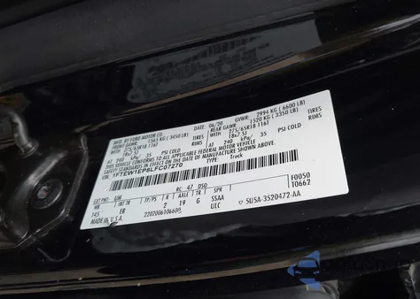 2020 Ford F-150 Lariat из США, поврежденный, VIN 1FTEW1EP8LFC07270